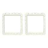 Pool Skimmer Dichtung Ersatz, SPX1091G Weithals-Butterfly-Dichtung, Kompatibel mit Hayward SP1091WM SP1091LX SPX1091GW Dyna-Skim Poolskimmer,Poolzubehör Automatische Skimmer Rechteckiges Pad (2 Stück)