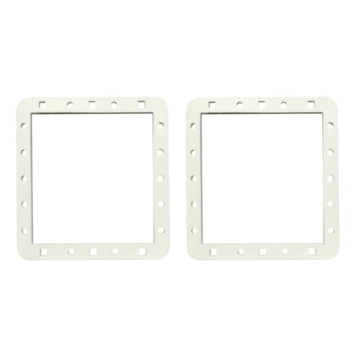 Pool Skimmer Dichtung Ersatz, SPX1091G Weithals-Butterfly-Dichtung, Kompatibel mit Hayward SP1091WM SP1091LX SPX1091GW Dyna-Skim Poolskimmer,Poolzubehör Automatische Skimmer Rechteckiges Pad (2 Stück)