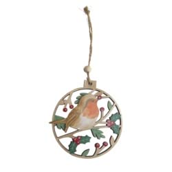 Charlies Robin Christmas Hanging Decoration