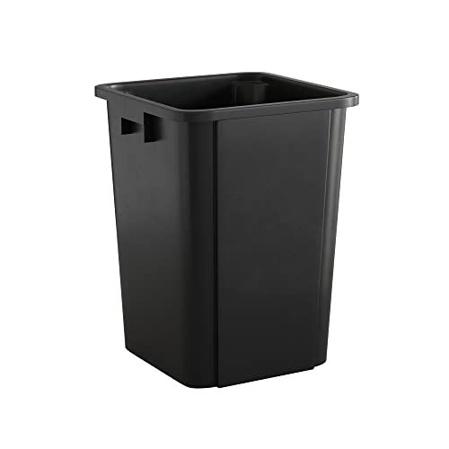 Image of 19 Gallon Black Square Commercial Trash Can