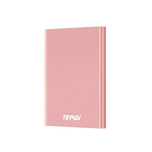 TEYADI 500GB Portable Ultra Slim External Hard Drive HDD — USB 3.0 for PC, Mac,Laptop, PS4, Xbox one,Xbox