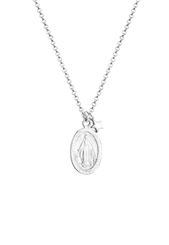 Elli Collana Donna Pendente Immagine Maria di Base...