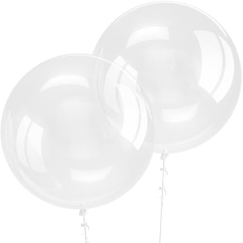 Image of Bezente Pro Duralatex Clear Extra-Thick Balloons 12 Pack 24 inch