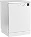 Beko DFN04321W b100 Freistehender Geschirrspüler 60 cm, 13 Maßgedecke, unterbaufähig, Halbe Beladung, Zeitvorwahl, Clean&Shine-Programm, 4 Programme, Watersafe, Weiß