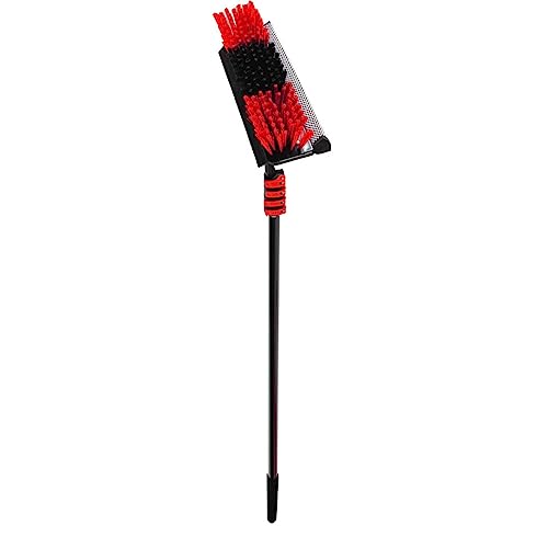 Starlyf Hydrocleaner, scopa telescopica per pulizia 4,6 MTS, alimentata ad acqua, dosatore di sapone, pannelli solari, lavaggio camion, finestre, tabellone per negozi, nero.