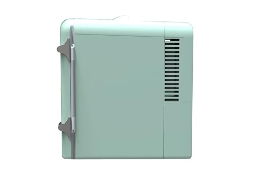 Frigidaire EFMIS171 Retro Mini Portable Personal Fridge - Ideal for Home, Office or Dorm - Includes Carrying Handle, AC/DC Wall/Car Charger (Green) by Frigidaire - Used condition - Image 3