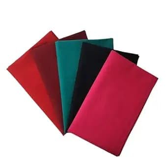 G.S Creations Cotton Blend Unstitched Blouse Material, 1 Metre Each, Pack of 5 Pieces, Traditional Style, Free Size Multicolor Pack of 5-image-9