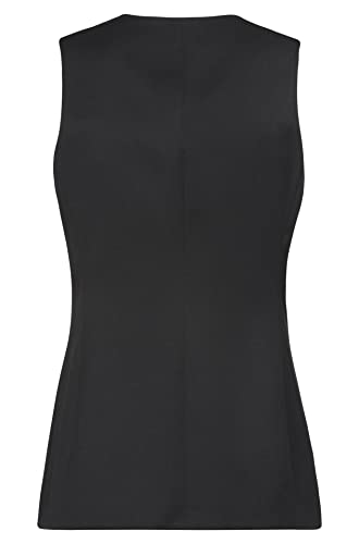 GREIFF Damen-Weste 4-Knopf Basic Regular Fit, 4-Knopf, 2 Leistentaschen, 1 Brustleistentasche, 1 Innentasche, Stoffrücken, Farbe: Schwarz, Größe: 38 – Bild 2