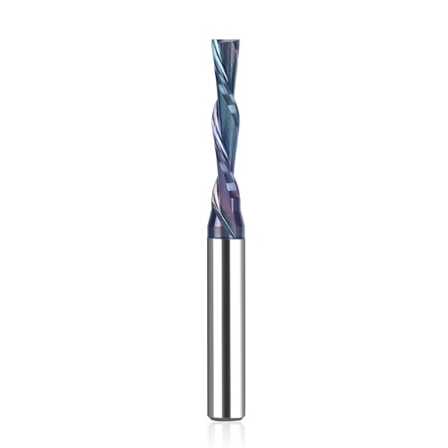 Image of SpeTool 1 /4 Inch Shank Downcut Spiral Router Bit 3 /16 Inch Cutting Diameter, TAC Coated CNC Router Bits End Mill for Wood Cutting, Slot Mortise, Engraving