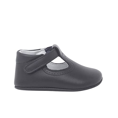 Pisamonas Salomés en Cuir avec Fermeture Scratch Taille 18 en Couleur Bleu Marine Cover