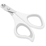 JEWEDECO プロフェッショナル猫犬用爪切り 滑り止めハンドル付き 力いらずで素早く切れるステンレス製ペット用爪トリマー 子猫や小型犬に