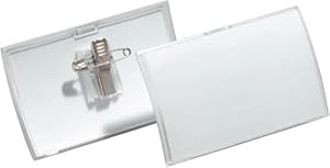 Durable Namensschild Click Fold mit Kombiklemme, 25 Stück