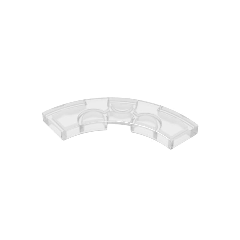 Circular Plate 3X3 Curved Light Panel 50PCS Compatible with Lego GDS-2182 Classic Bulk Toy MOC Color:Trans-Clear โ image 1