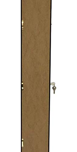 Decomil - Baseball Bat Display Case, Baseball Bat Rack , Cabinet Holder Wall Mount, W/Uv Protection, Lockable, Vertical Or Horizontal (Cherry) #TOP5