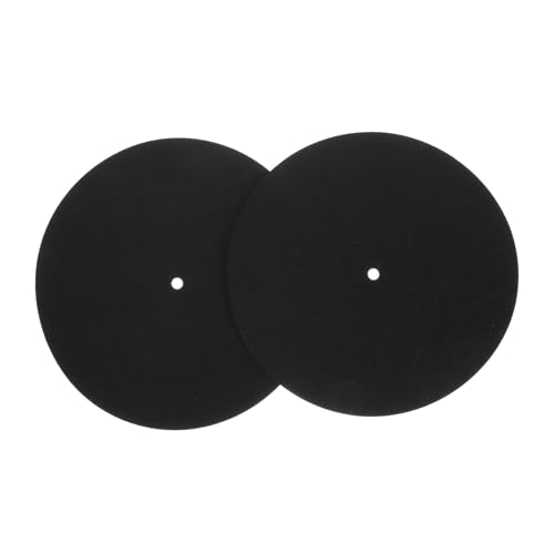 Tapis de Platine Vinyle de Protection, Feutre, 2 Pièces