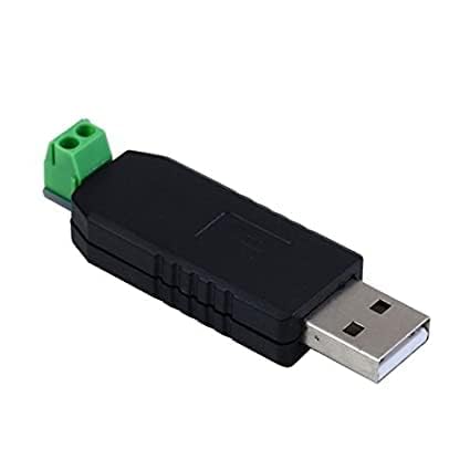 VOOCME USB to RS485 Converter Adapter | RS485 to USB Converter | Compact and Portable Adapter for Industrial Applications | Black with Two Pin-image-15