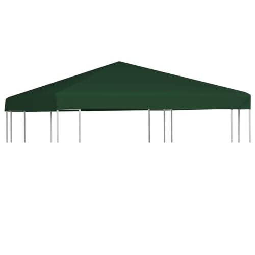 Higsose Pavillon 3x3 m Grün Pavillonabdeckung Pavillondach Wasserdicht Stabil Winterfest UV-Schutz Polyester 310 g/m²