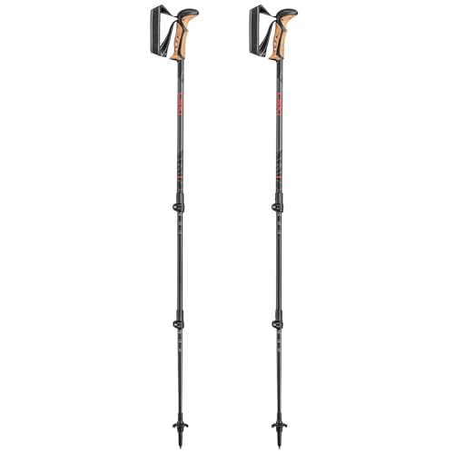 LEKI Wanderstöcke Khumbu Dark Anthracite-White-Bright red...