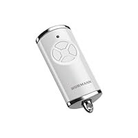 Hörmann Handsender HSE 4 BS (Frequenz 868 MHz, Hochglanz Carbon, Garagentorantrieb mit Chrom-Kappen, Batterien, Maße 28x70x14 mm, inkl. Schlüsselring) 4511585