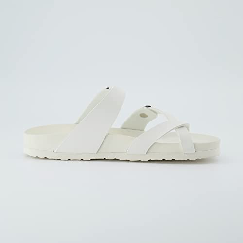 CUSHIONAIRE Women's Laker soft footbed Sandal with +Comfort4