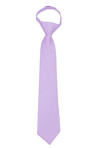 Buy Your Ties Boys Solid Formal Tuxedo 14 inch Zipper Necktie