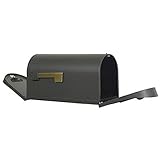 Special Lite Classic Curbside Mailbox with Two Doors - Mocha Aluminum Mailbox for Post Mount - SCC-1008-TD-MOC