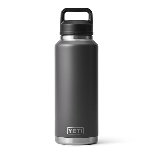 Image of YETI Rambler 46 oz Bottle, Leakproof, Vacuum Insulated, Stainless Steel with Chug Cap, Charcoal
