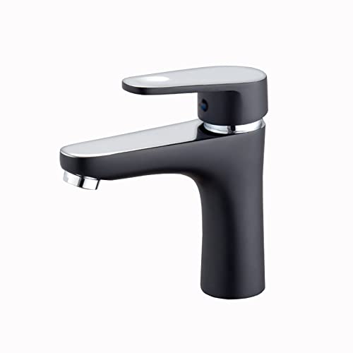 Grifo de lavabo de baño sin goteras compatible con fregadero 1 agujero