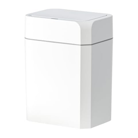 ELPHECO Bathroom Trash Can with Lid 3.5 Gallon Motion Sensor Slim Garbage Can Waterproof Smart Small Trash Bin Cover