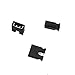 MEETOOT 200PCS 2.54mm Standard Pin Header Jumper Cap Short Connection Block Circuit Board Shunts Short Circuit Cap for Hard Drive CD DVD Motherboards DIY Accessories Black