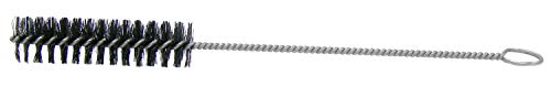 Image of Weiler 44114 13 inch Length, 1-1 /4 inch Diameter, 5 /32 inch Stem Diameter, Straight Black Nylon Fill, Power And Hand Nylon Tube Brush With Loop Handle