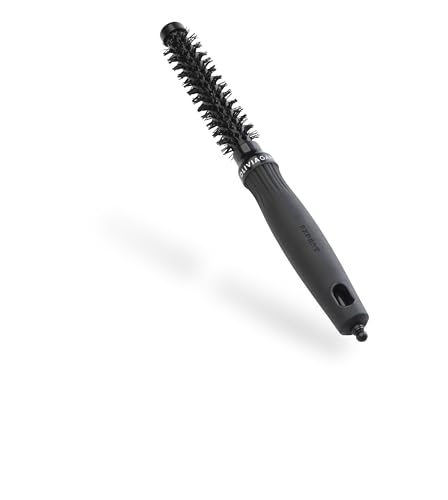 Olivia Garden Expert Blowout Shine - Black - 15 - Ceramic Coated Round Brush for Smooth Blowout Frizz-Free Hair & Radiant Shine