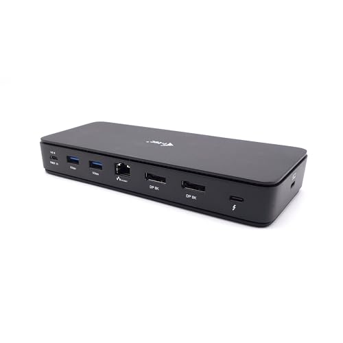 i-tec Thunderbolt 4 Generation 3 2X Display Dock 7X USB, 2.5 GLAN, PD 92W, 1m TB4 Cable
