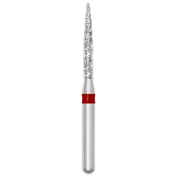 SS White 91393-5 Revelation FG 888-012F Flame Shaped Fine Grit Diamond Burs 5/Pk