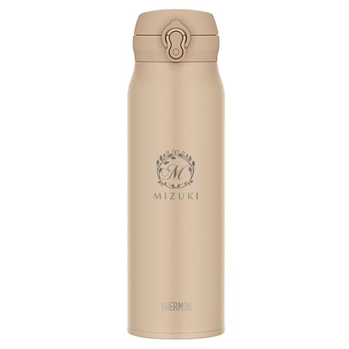 水筒 名入れ JNL-S1000 真空断熱ケータイマグ 1L 1000ml 定番デザイン (グレーベージュ)
