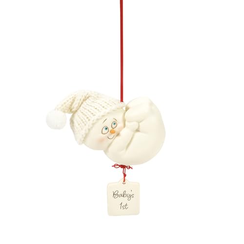 Department 56 Snowpinions Baby's 1st Christmas Hanging Ornament, 2.76 Inch, Multicolor