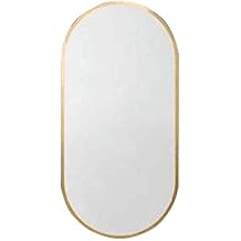 Makeup Mirrors Wall Bathroom Mirror Hanging Mirror | Circle Wall Mounted Vanity Makeup and Shaving Mirror | Circle Plane mirror | Modern Decorative Mirror | Gold Metal Frame Bathroom Fu  6090cm