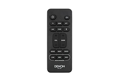 Denon DHT-S217 2.1 Soundbar mit Dolby Atmos, integrierten Subwoofer, Bluetooth, 4K UHD, und HDMI ARC, Schwarz – Ansicht 8