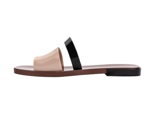 Melissa Ivy Slide II for Women, Brown/Beige, 9