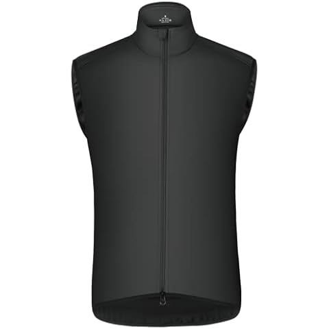 CEROTIPOLAR Club Fit Men's Thermal Fleece Cycling Vest for Bike Biking,Rain-Wind Proof Cycle Outwear Cover