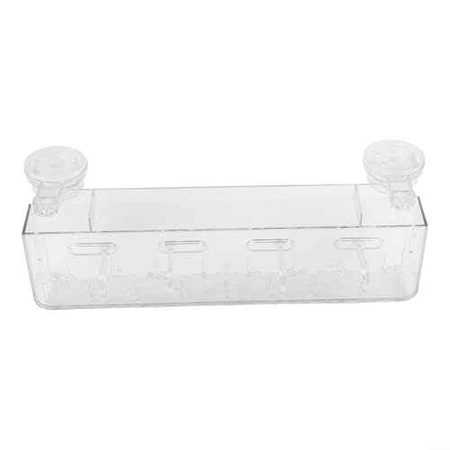 Étagère contemporaine à ventouse offrant une prise en main fiable et une organisation pratique pour les petits objets essentiels (transparent)