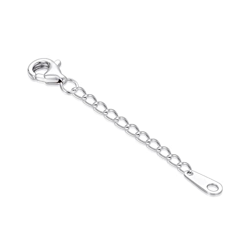Image of 10k 14k Real Gold 1 inch /1.5 inch /2 inch /2.5 inch /3 inch /4 inch /5 inch Necklace Extender, Necklace Bracelet Extender Chain, Durable Gold Extender Chain, Adjustable Extension Chain for Necklace Bracelet Anklet