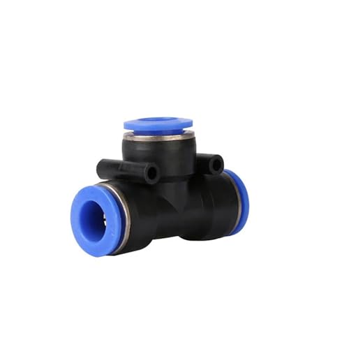 Raccord pneumatique rapide en T PE 6mm pour tube de système à air comprimé