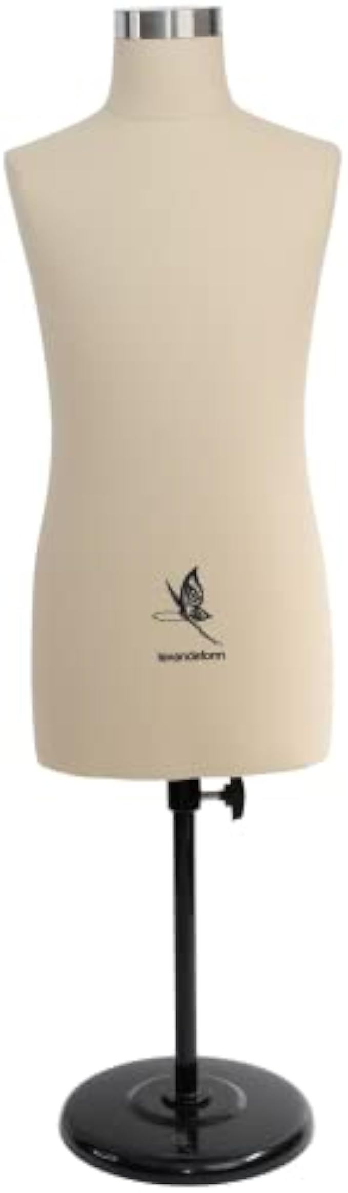 lavandeform Kid Mannequin Torse with Adjustable Rubber Metal Stand Displays Baby Dress Form for Sewing and Dress Jewelry Display (5T（4-5 Years Old）)