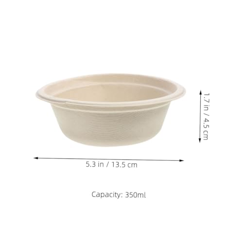 IMIKEYA 10個 使い捨て可降解水粮一体碗 ペット用多機能ボウル 軽量滑らか表面 猫犬兼用 携帯便利 食器替えに