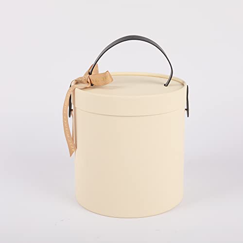 Shipkey 3 Pack Cylindrical Gift Box With Lid, Luxury Round Gift Box Set, Decorative Nesting Gift Boxes Perfect For Wedding Birthday Valentine's Day Decoration Ornament, Flower Box #TOP3