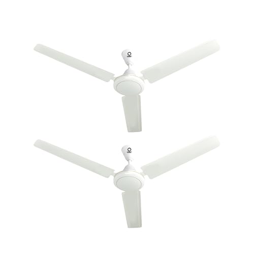 Image of Omen Changing Lives 1200mm Aeroclassic Ceiling Fan | BEE Star Rated| Decorative Design with Elegant Looks | High Air Delivery & Outstanding Performance | 2-Year Warranty | Pack of 2 (White)