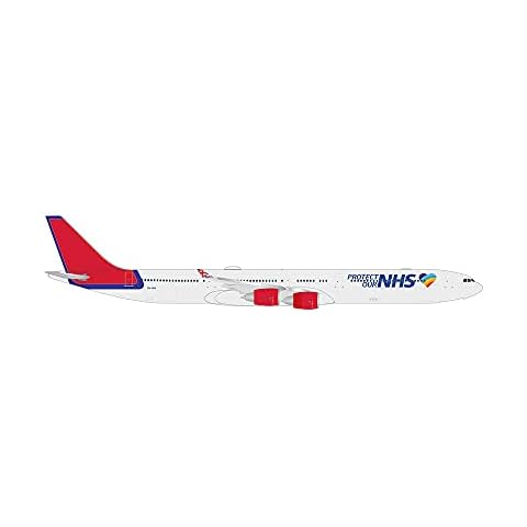 Herpa Maleth Aero A340-600 1/500 Protect Our NHS (**) HE535496 Cover