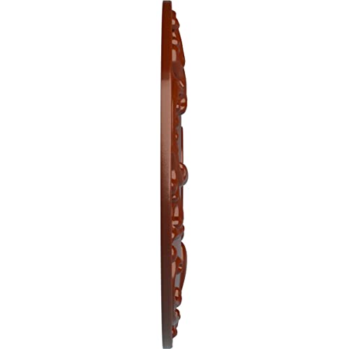 Médaillon de plafond 45,7 cm Kent Ekena menuiseries rouge brique - 4