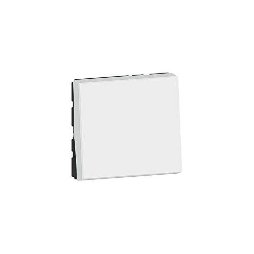 Legrand 078711L Mosaic Interrupteur ou va-et-Vient, 10AX, 250V, 2 Module, Blanc Antimicrobien